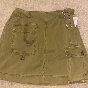 Free people army green skirt